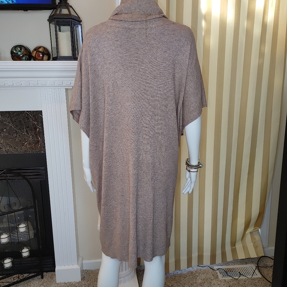 Simply Couture | Camel Cowl Neck Swing Tunic, Camel Brown L - Picture 6 of 12